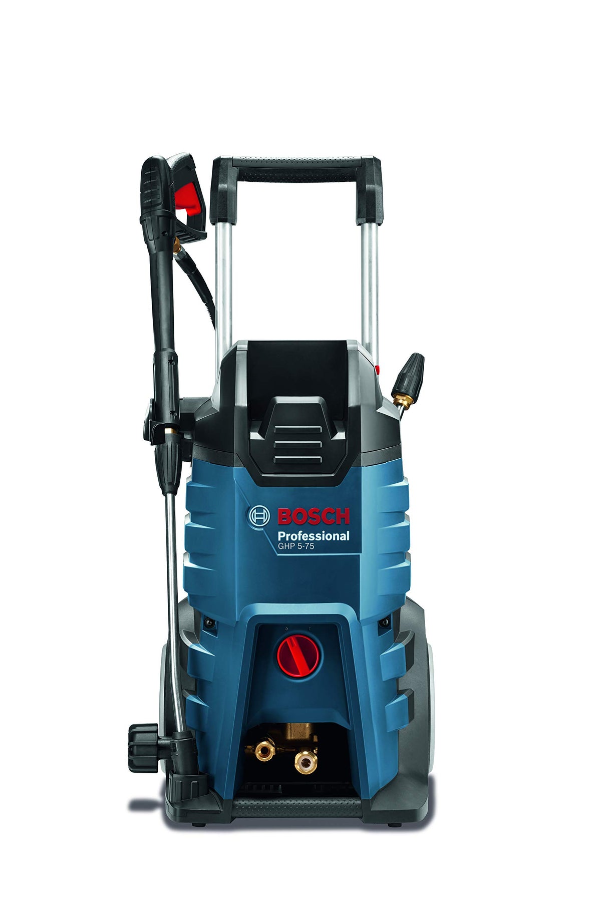 Bosch Professional GHP 5-75 - Hidrolimpiadora de alta presión (185 Bares, 570 l/h, 2 lanzas), Color Negro/Azul