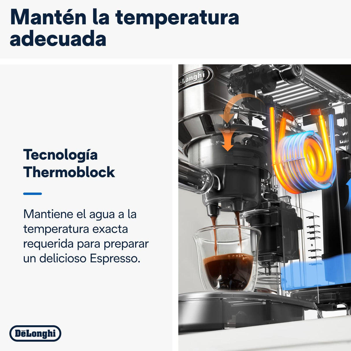 De'Longhi Dedica - Cafetera de Bomba de Acero Inoxidable para Café Molido o Monodosis, Cafetera para Espresso y Cappuccino, Depósito de 1.3 Litros, Sistema Anti-goteo, EC685.W, Blanco