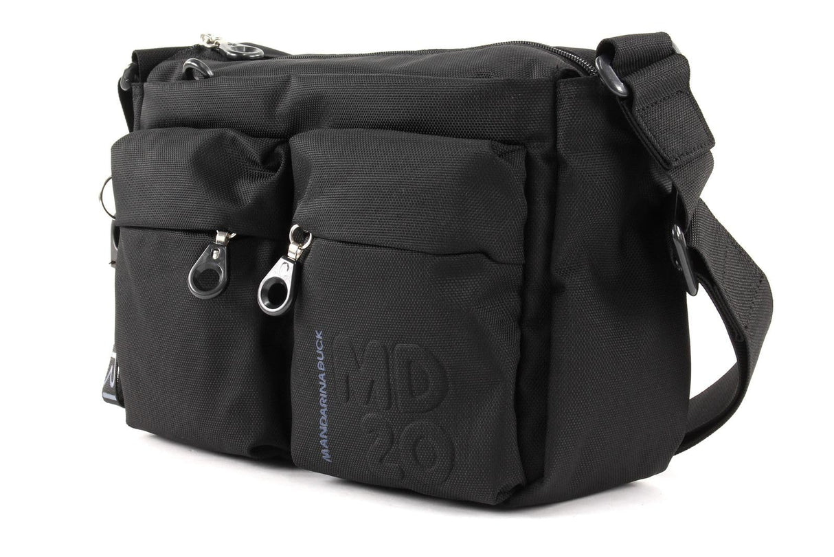Mandarina Duck MD 20 P10QMTX5, Bolso Bandolera para Mujer, Black, 28x18x9 (L x H x W)
