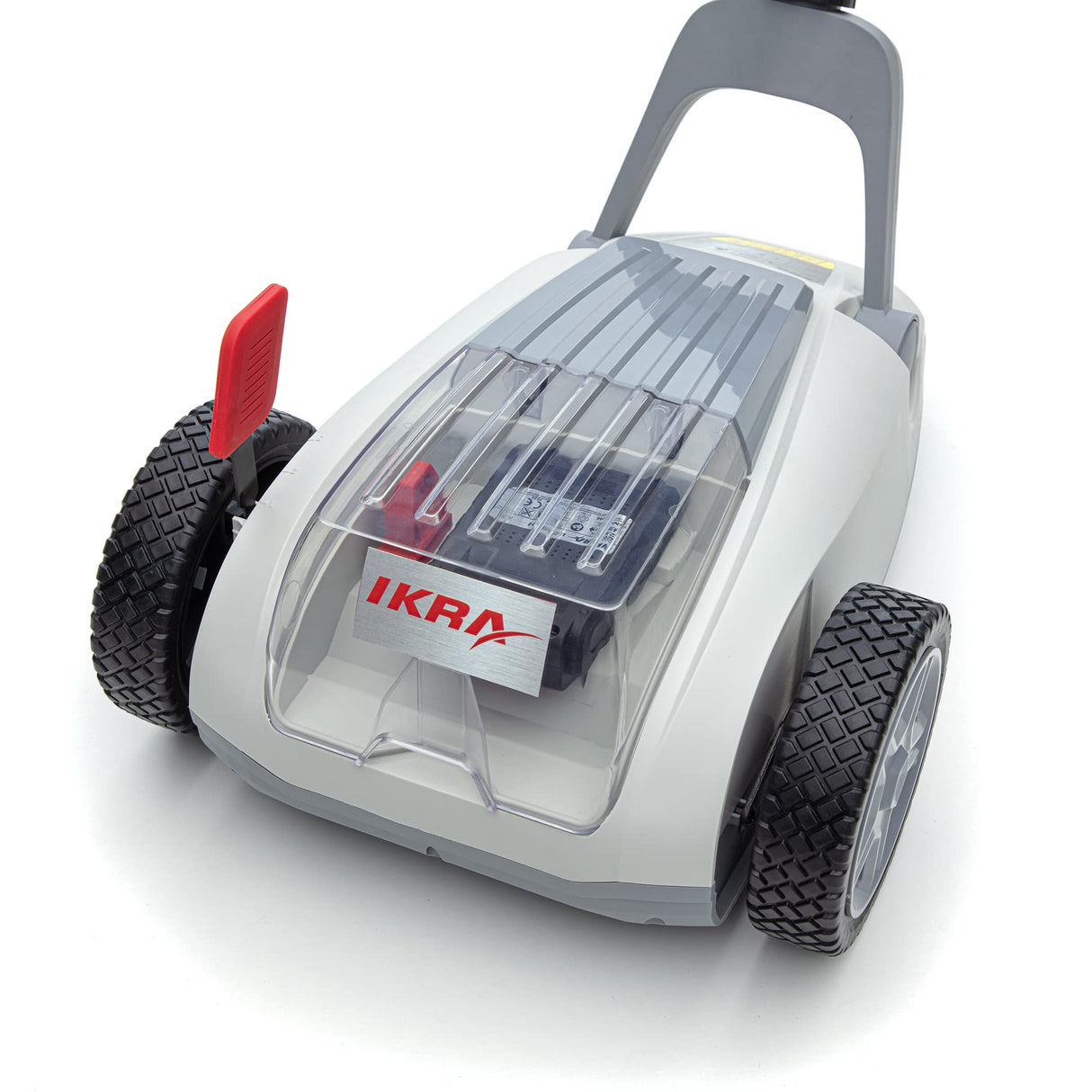IKRA cortacésped a batería ICHM 20 con función trituradora, para céspedes pequeños de hasta 50 m², incl. 2 baterías, cargador & cuchilla de repuesto