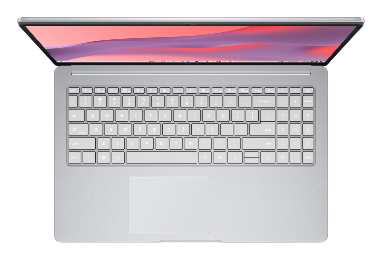 ASUS Chromebook CX1505CKA-S70110 - Ordenador Portátil 15.6" Full HD (Intel Celeron N4500, 8GB RAM, 128GB eMMC, UHD Graphics, ChromeOS) Gris Puro - Teclado QWERTY español