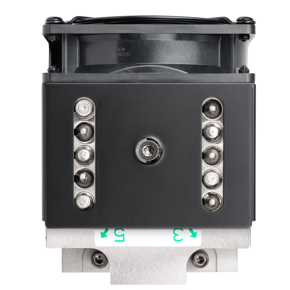 SilverStone Technology XE04-SP5, Disipador para CPU de servidor/estación de trabajo con factor de forma pequeño 4U para los zócalos AMD SP5, SST-XE04-SP5B (Negro + Negro)