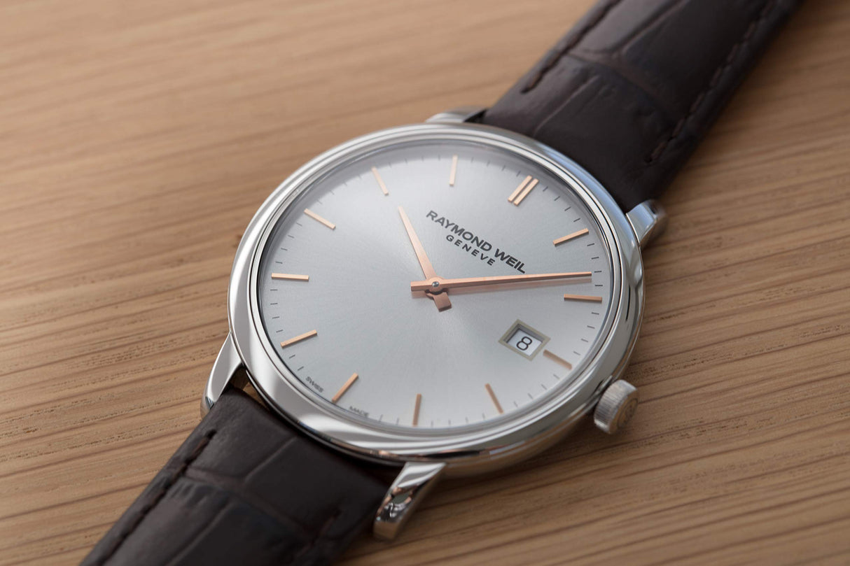 Raymond Weil Reloj Toccata, 5485 -SL5-65001, Redondo, Cuarzo para Hombre Plateado Caja de 39 mm