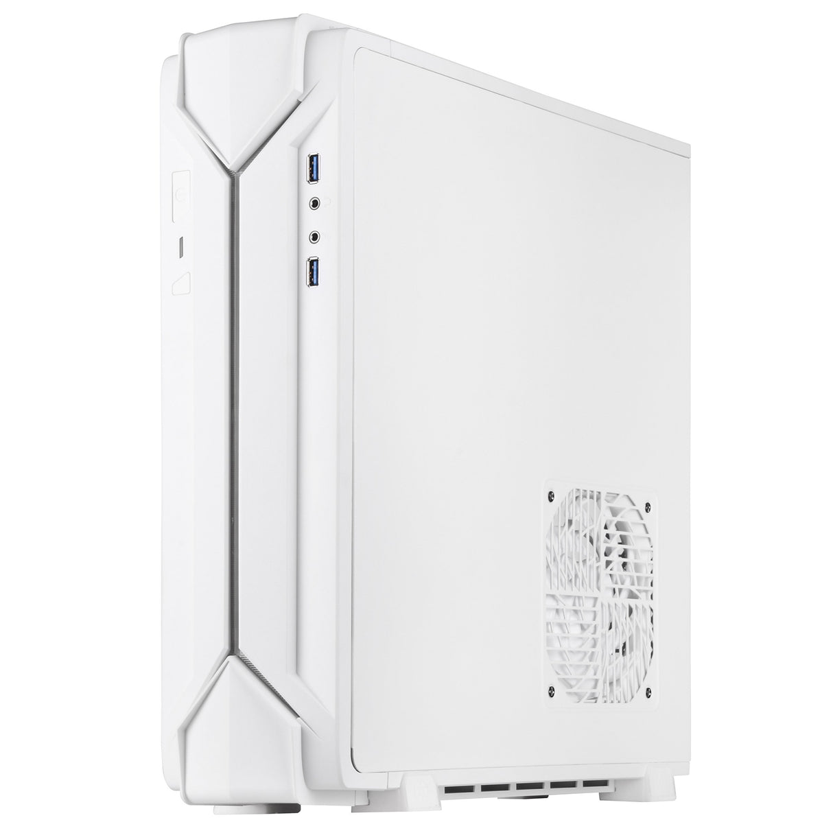 Silverstone SST-RVZ03W-ARGB - Carcasa para Ordenador Raven Mini-ITX para Videojuegos, ARGB, Blanco