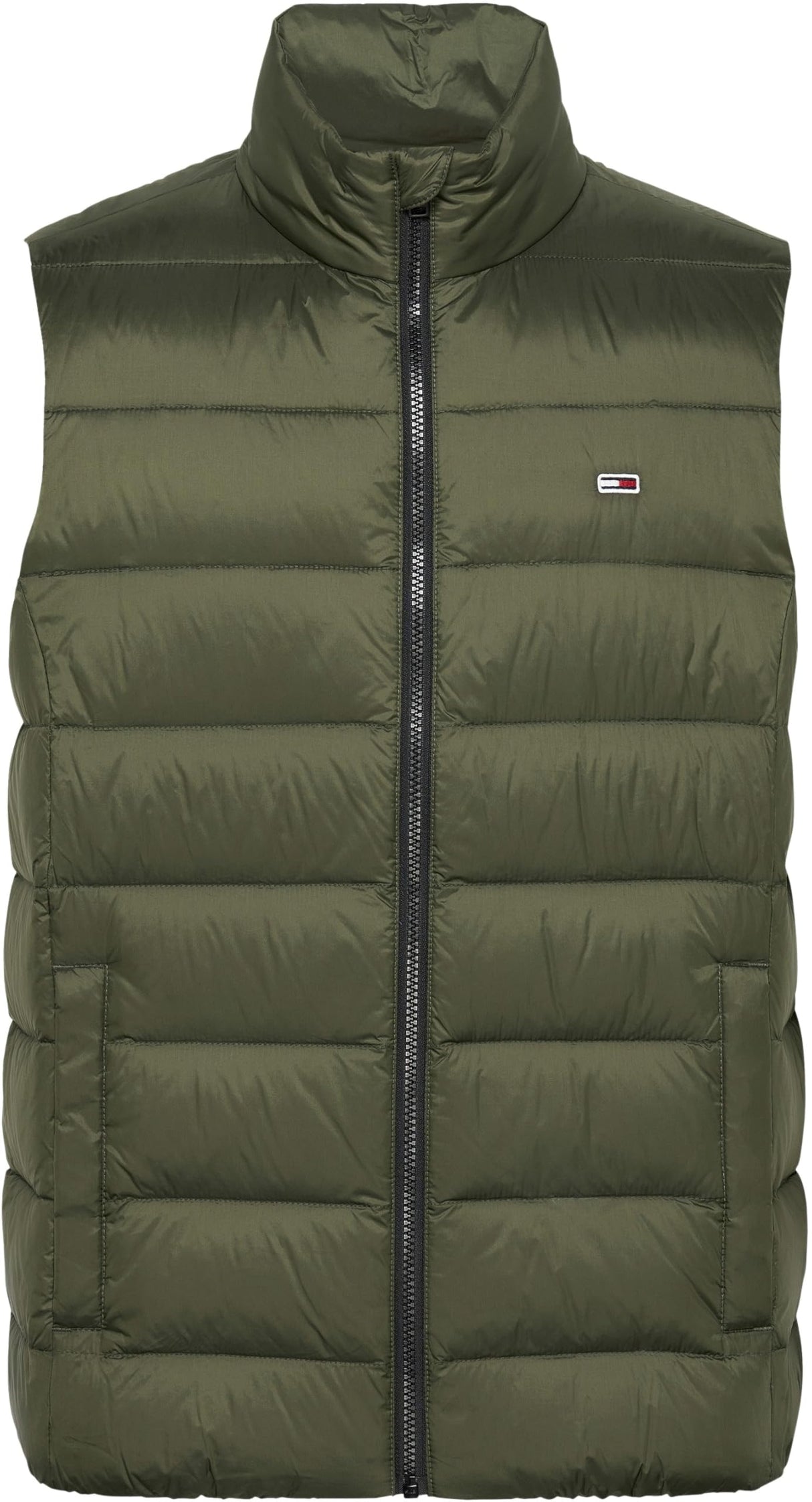 Tommy Jeans Chaleco Hombre Down ligero, Verde (Fatigue Green), S