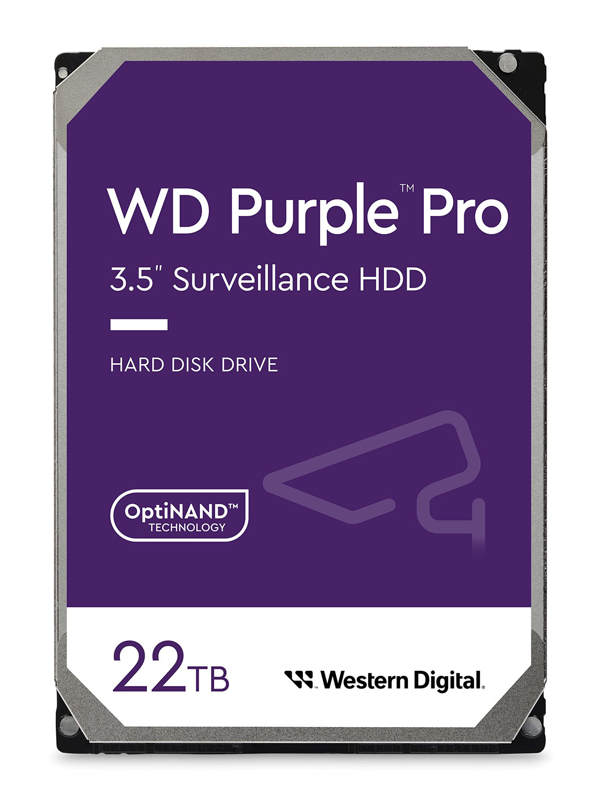 WD Purple Pro 22TB para video inteligente Disco duro interno 3.5", AllFrame Technology, 7200 RPM, 550TB/yr, 512MB Cache, Garantía 5 años