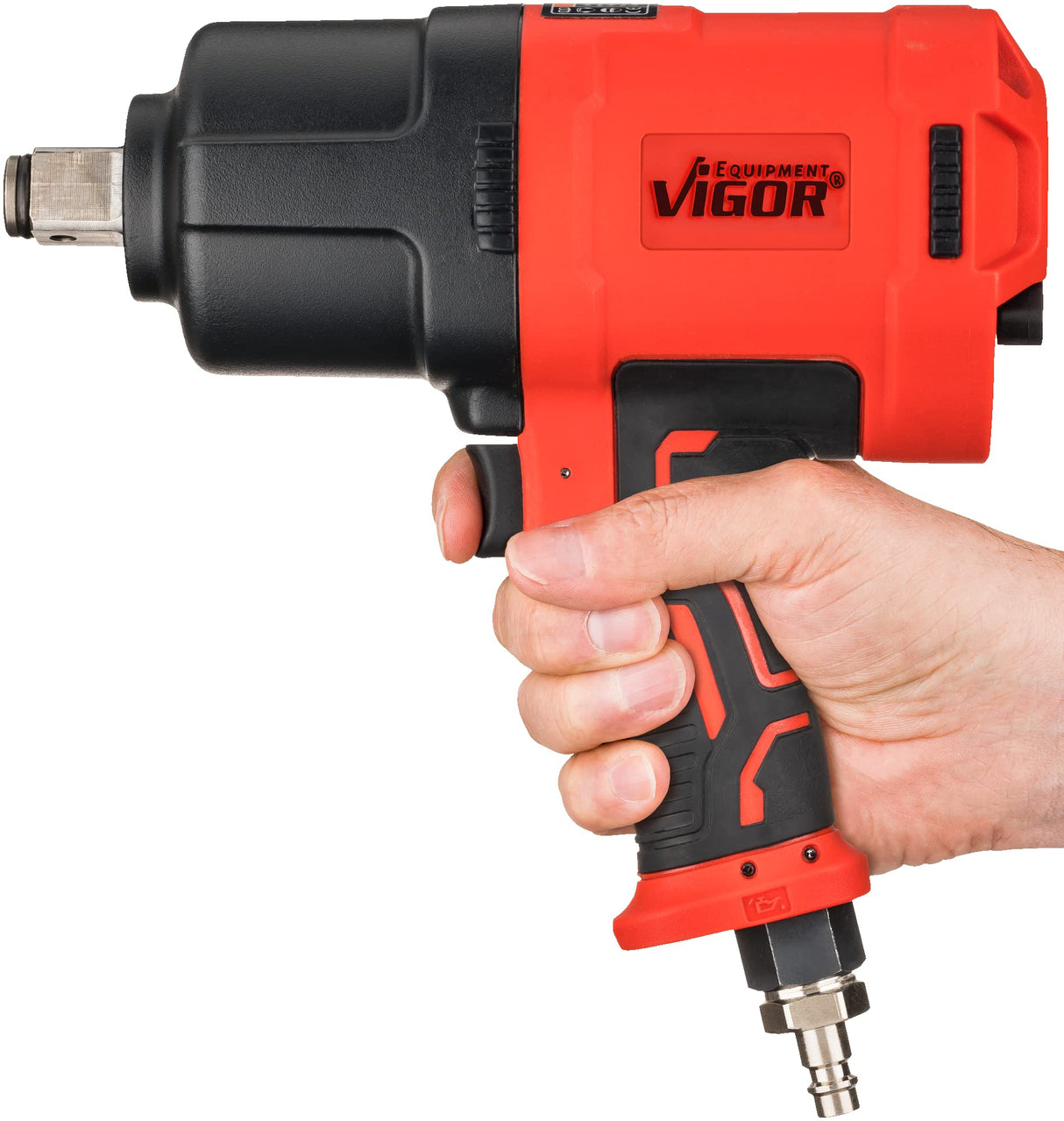 Vigor Llave de impacto V6899N, color rojo