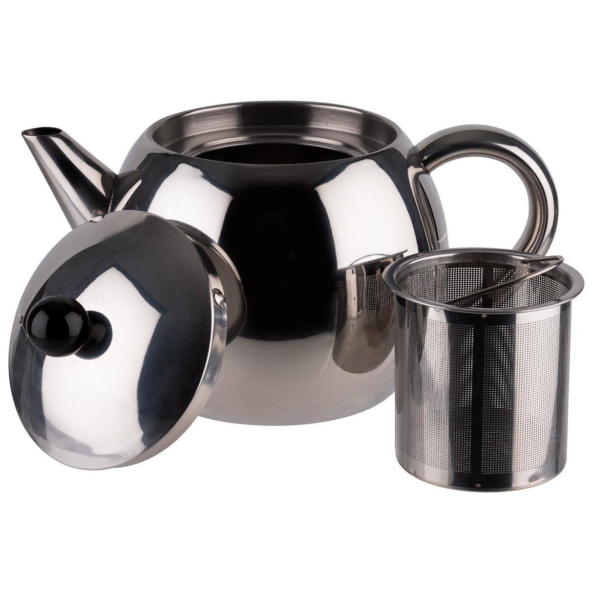 APS 12316 Tetera, Acero Inoxidable, Plata