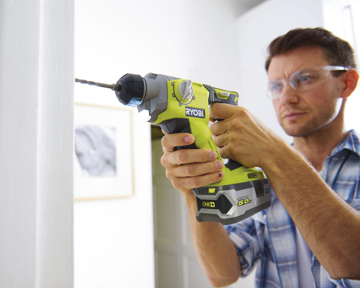 Set de Cargador y baterías Recargables Ryobi RC18150-250 Litio Ion 5 Ah 18 V