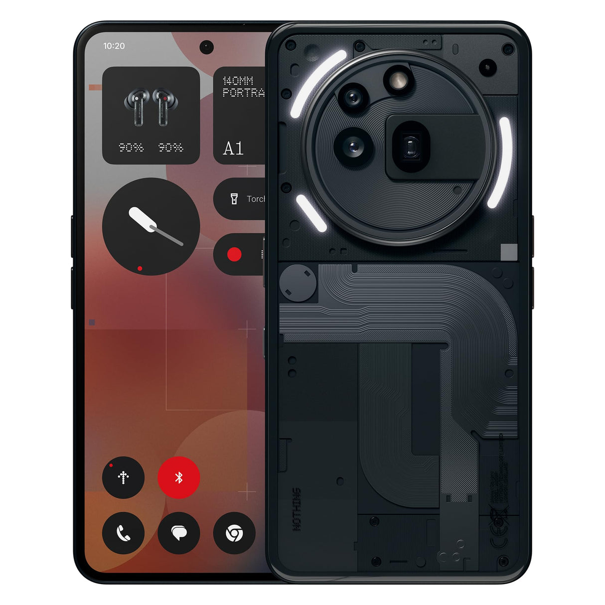 Nothing Phone (3a) Pro 256 GB – Smartphone 5G Android Libre con eSim, 12 GB RAM, Cámara periscópica OIS de 50MP, Ultra Zoom 60x, Carga rápida a 50W y Pantalla AMOLED FHD+ 120 Hz de 6,77" - Negro