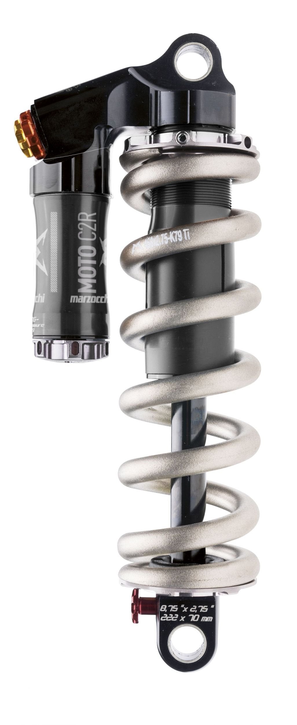 Marzocchi C2R Progression Motociclismo Booster Amortiguador Mixta, Moto C2r Progression Booster, Negro, 241 X 76 mm
