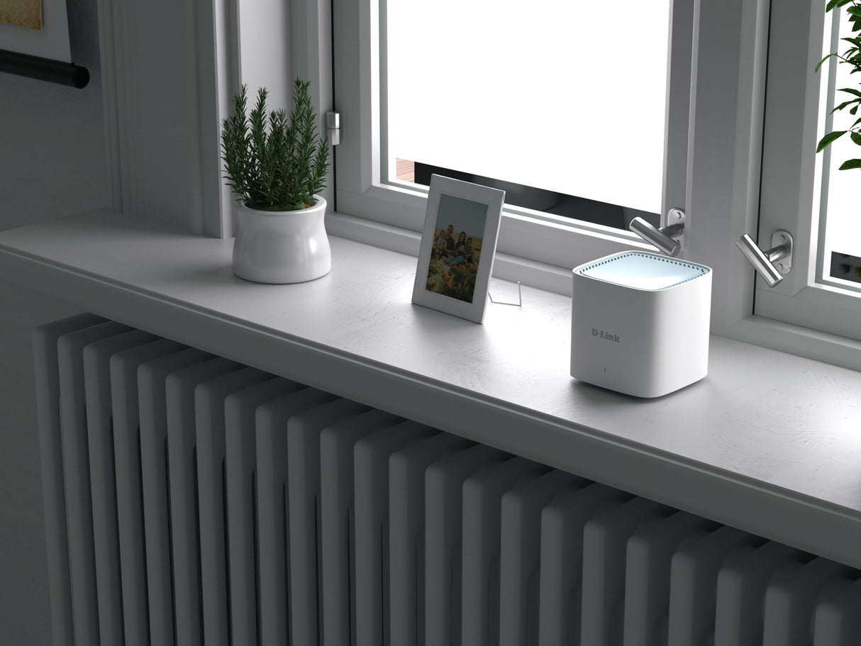 D-Link M15-2 Eagle Pro AI AX1500, Pack 2 Extensores WiFi 6, 1500 Mbps, Mesh Inteligente, Optimizador tráfico, Roaming, Puertos Gigabit, Modos Router o Extensores, WPA3, Control Voz Alexa/Google