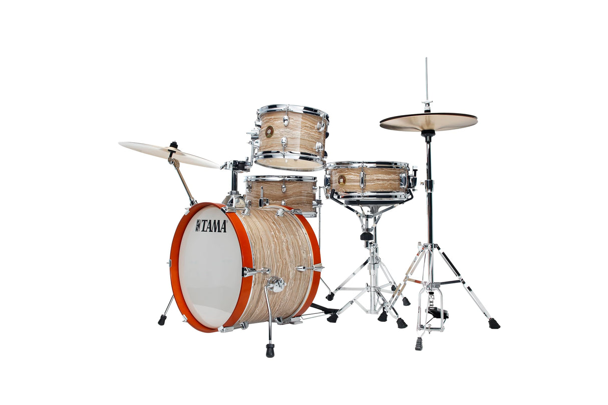 TAMA Kit de carcasa Club Jam 4 piezas - envoltura de mármol crema/cromo HW