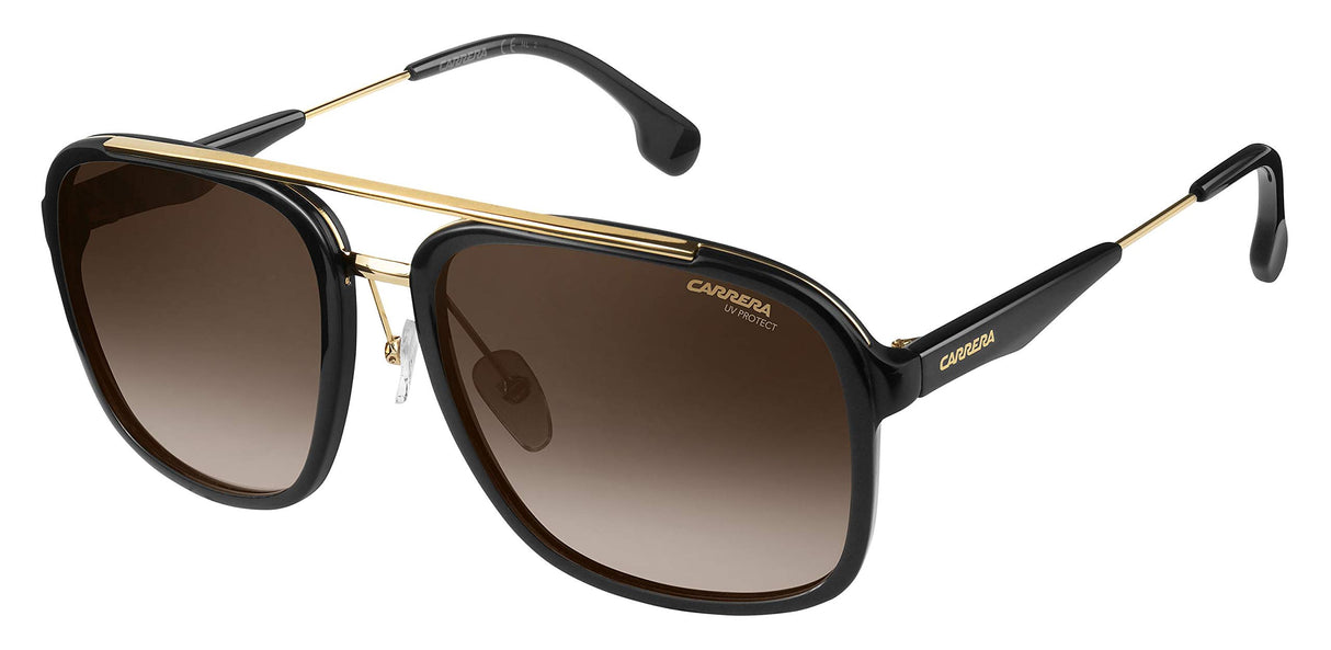 Carrera Gafas de Sol 133/S BLACK GOLD/BROWN SHADED 57/19/140 unisex