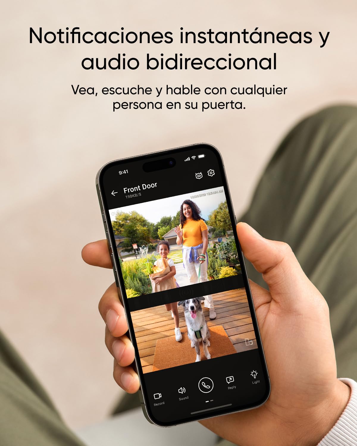 eufy Security Video Doorbell E340, cámara Doble con Sistema de Control de entregas, 2K Full HD y visión Nocturna a Color, Almacenamiento Local Ampliable hasta 128 GB, sin cuotas mensuales