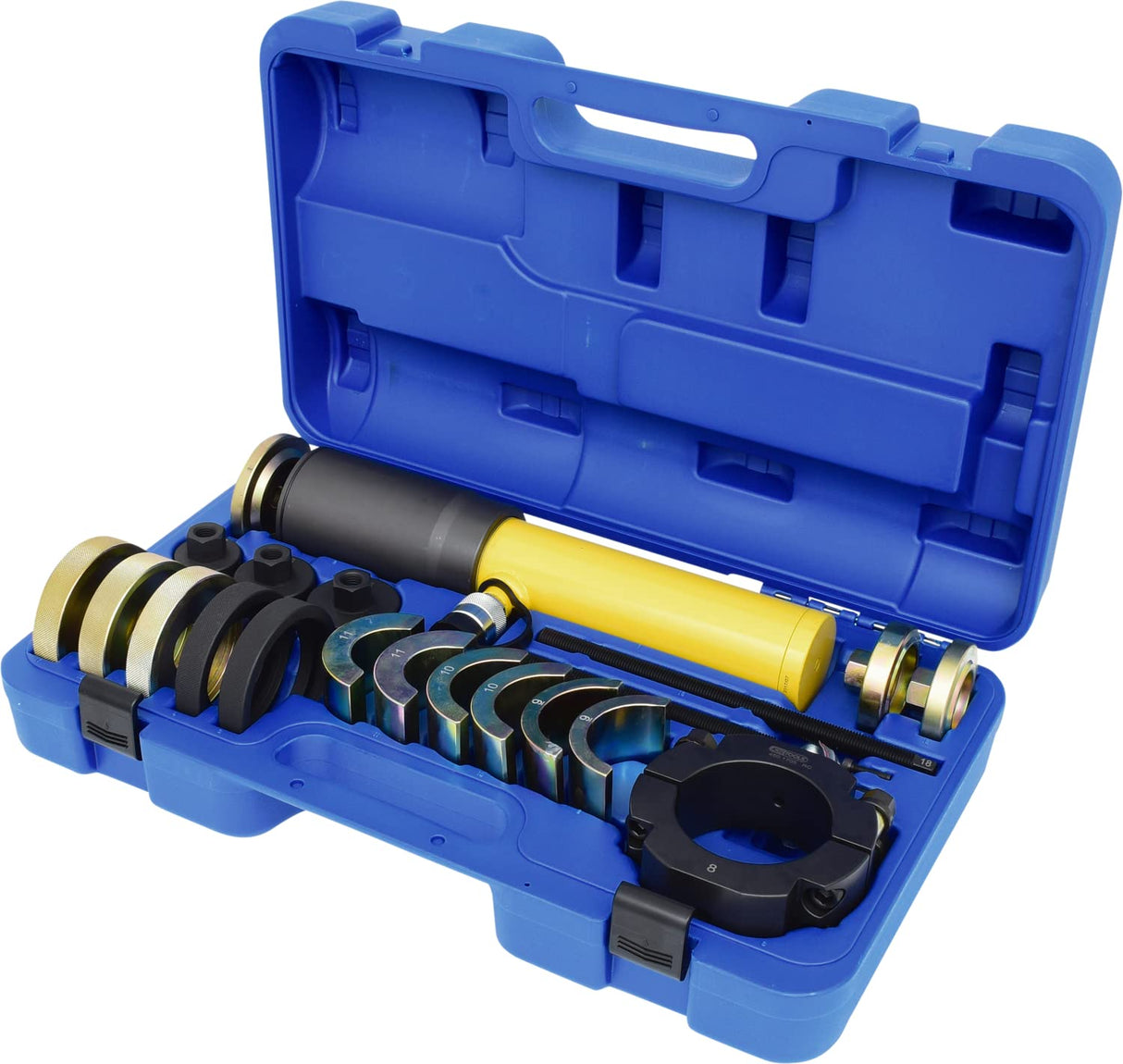 KS Tools 460.1705 Juego de herramientas de casquillos ranurados para casquillos ranurados de silentblock, 19 pzs