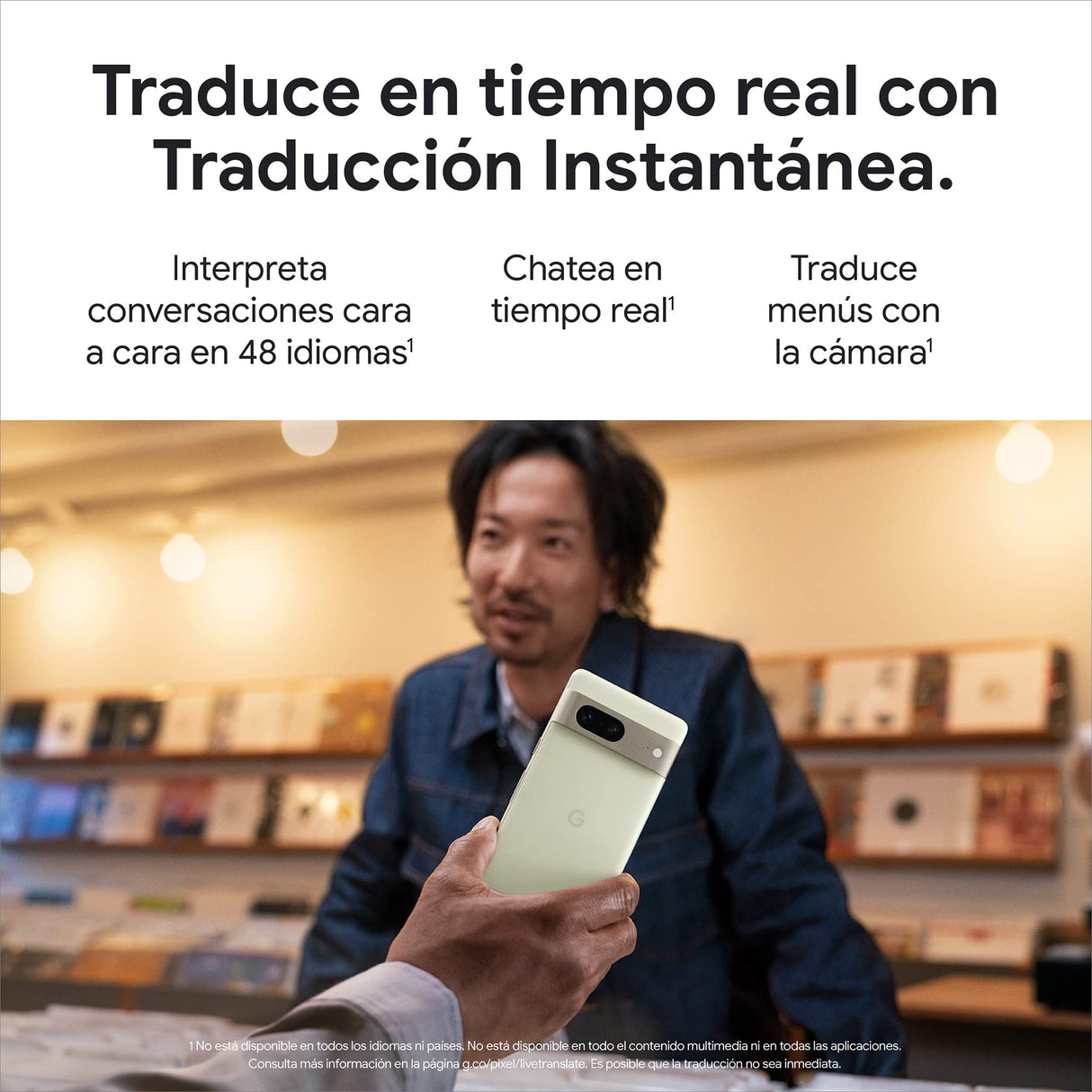Google Pixel 7: smartphone 5G Android liberado con objetivo gran angular y batería de 24 horas de duración, 128GB, de color nieve