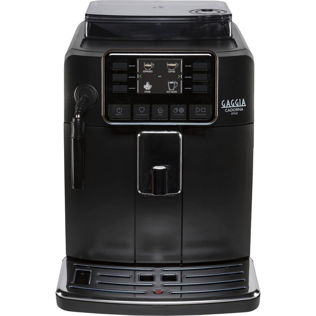 Gaggia Cadorna Style RI9600/01 - Cafetera automática para espresso y capuchino, café en grano o molido, 1900 W, 2 tazas, color negro, 100% fabricado en Italia