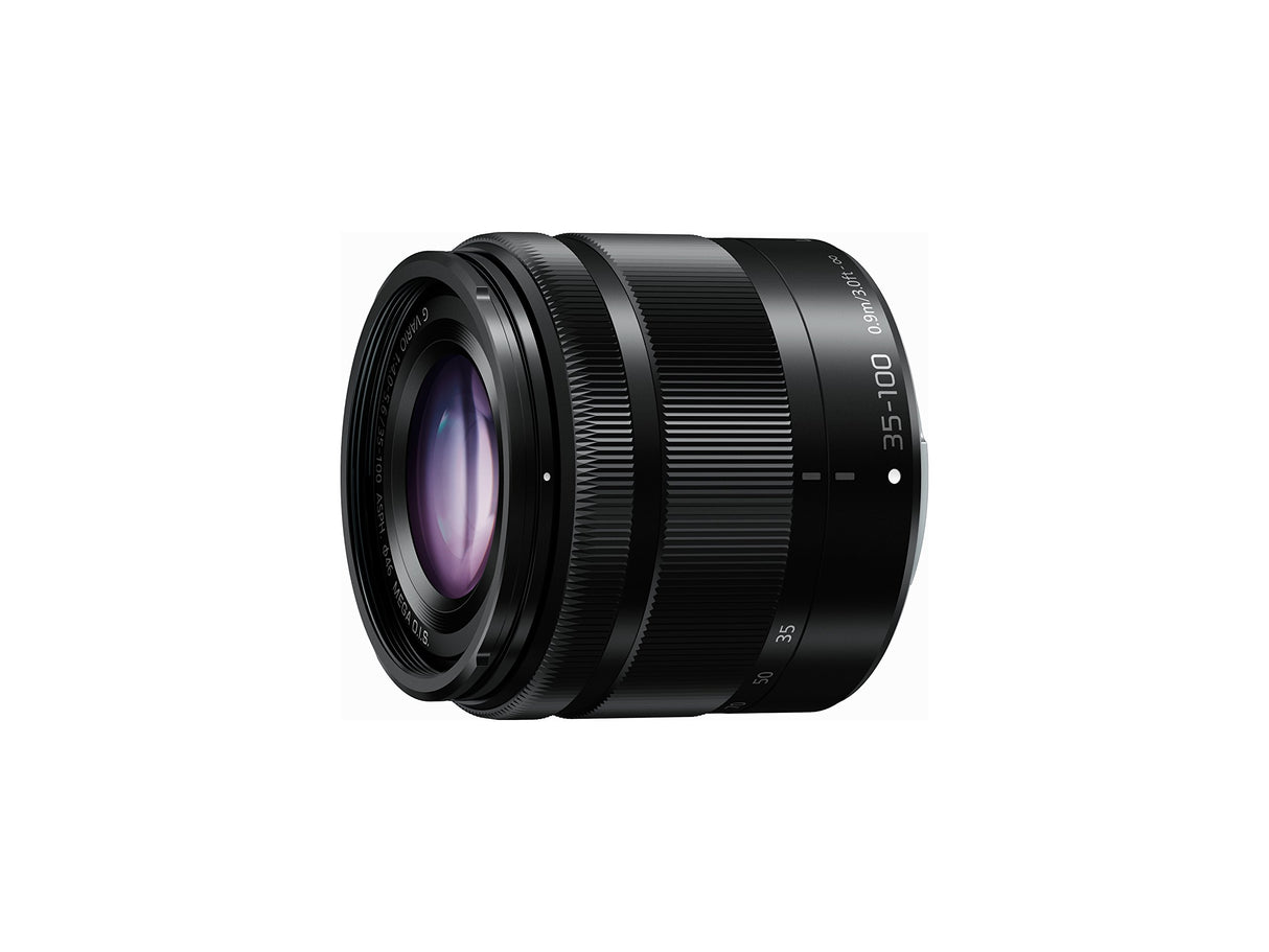 Panasonic LUMIX H-HSA35100 II – Teleobjetivo Zoom para cámaras de montura M4/3 (Focal 35-100 mm, F2.8, tamaño filtro 58 mm, lentes asféricas, resistente agua/polvo/congelación, POWER O.I.S), negro