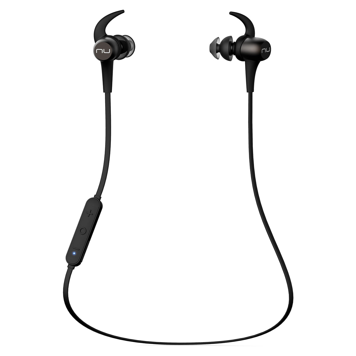 NUFORCE BE Sport 3 - Auriculares in-Ear inalámbricos Bluetooth magnéticos, Color Gris