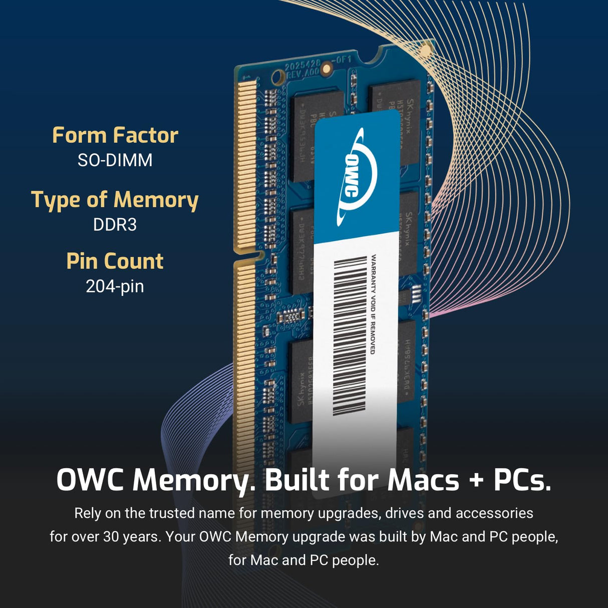 OWC 32GB (4x8GB) PC3-12800 DDR3L 1600MHz SO-DIMM 204 Pin CL11 Kit de actualización de Memoria para iMac, (OWC1600DDR3S32S)