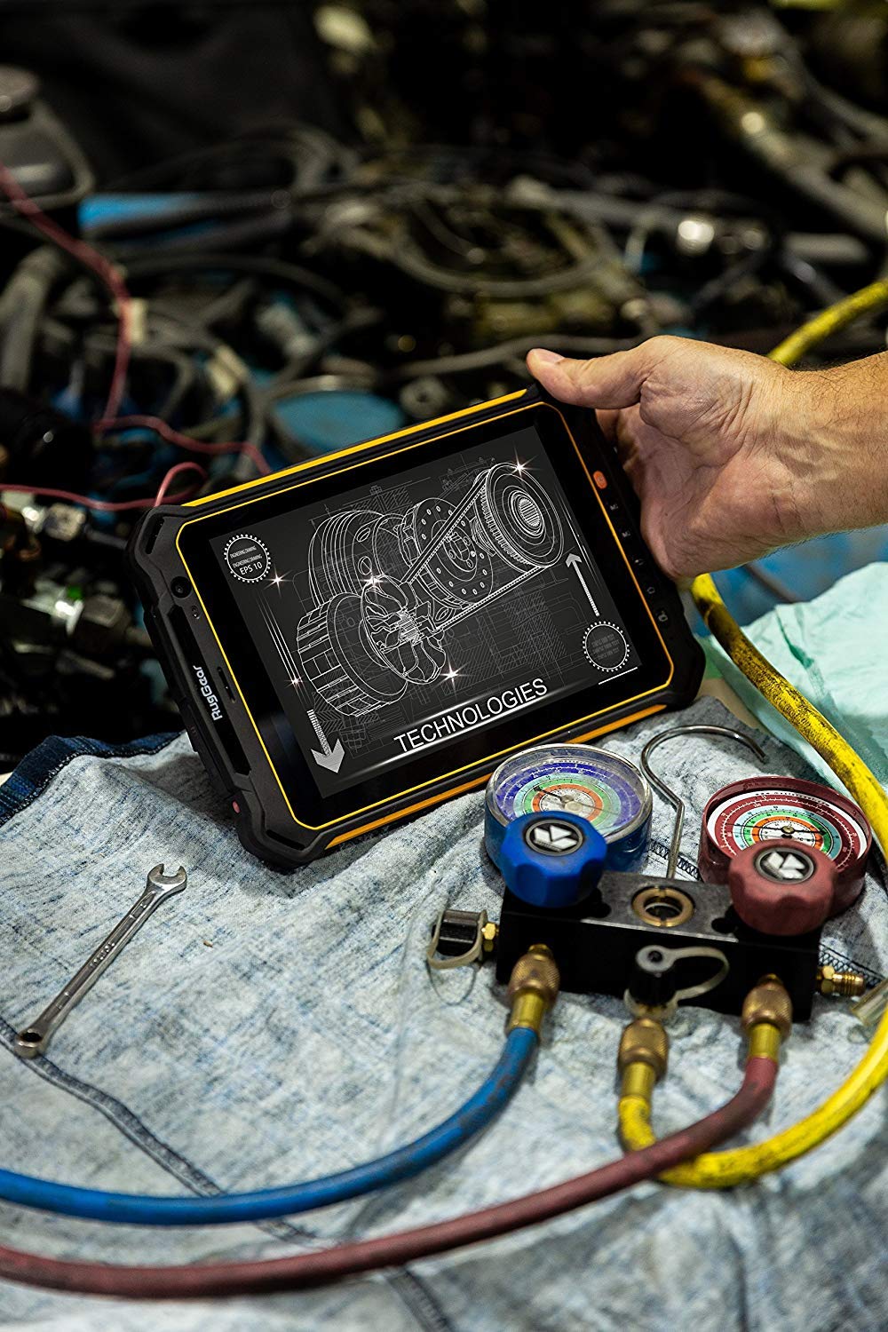 RugGear RG910- Tablet 8 Pulgadas Resistente, Negro