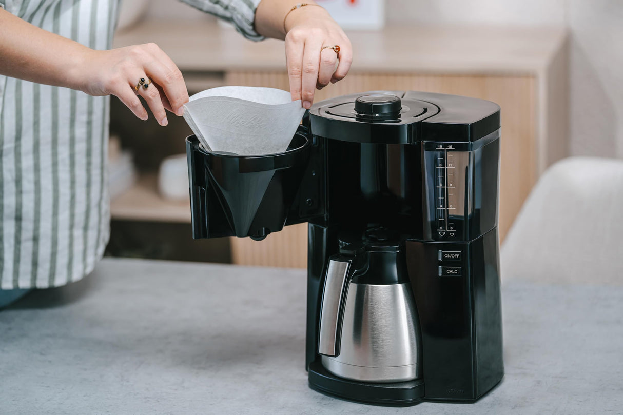 Melitta Cafetera de goteo Look V Therm 1025-12 Depósito Extraíble Selector de Aroma 10 Tazas