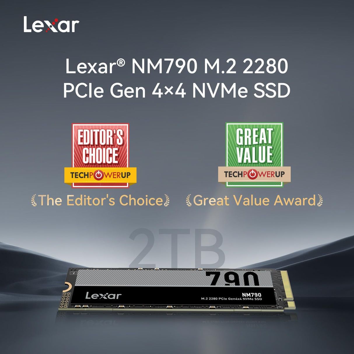 SSD M.2 Lexar 2TB PCIe Gen 4X4 NM790 NVMe