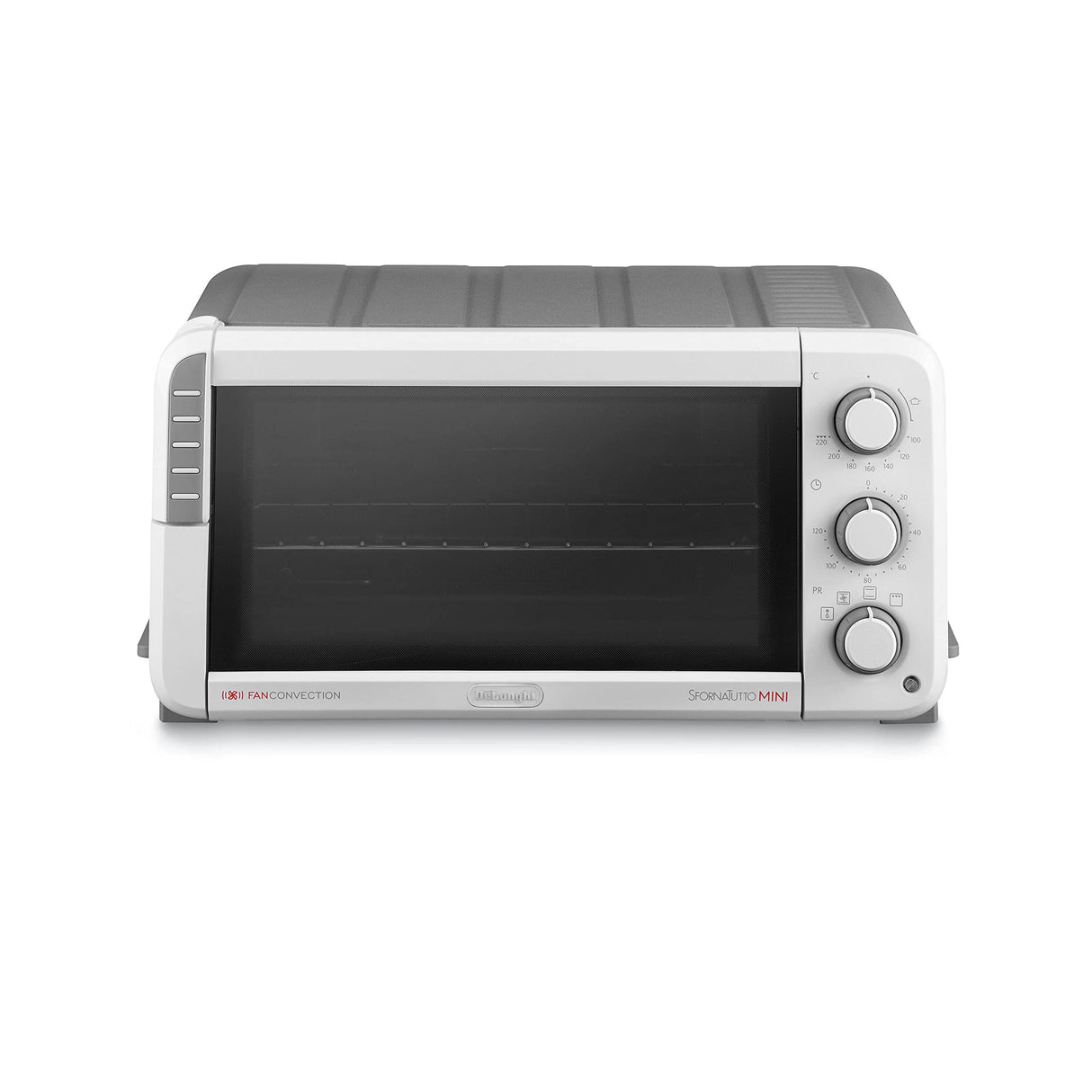 DELONGHI EO12512.WG Sfornatutto Mini, 1400 W, 12 litros, plástico, blanco / negro
