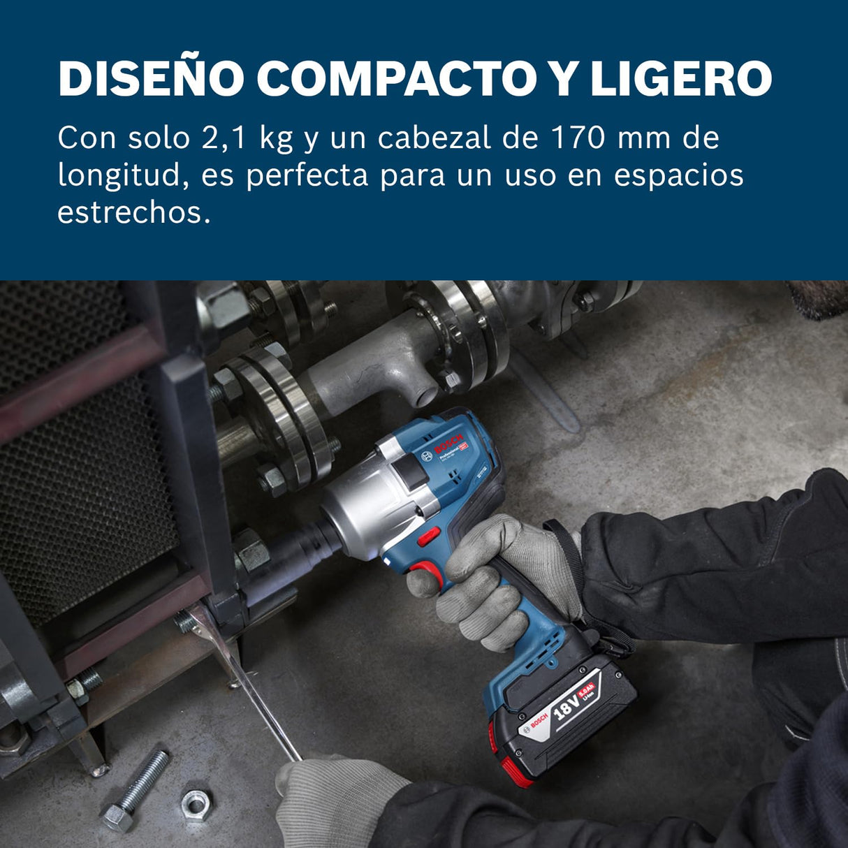 Bosch Professional 18V System Llave de Impacto a Batería GDS 18V-780