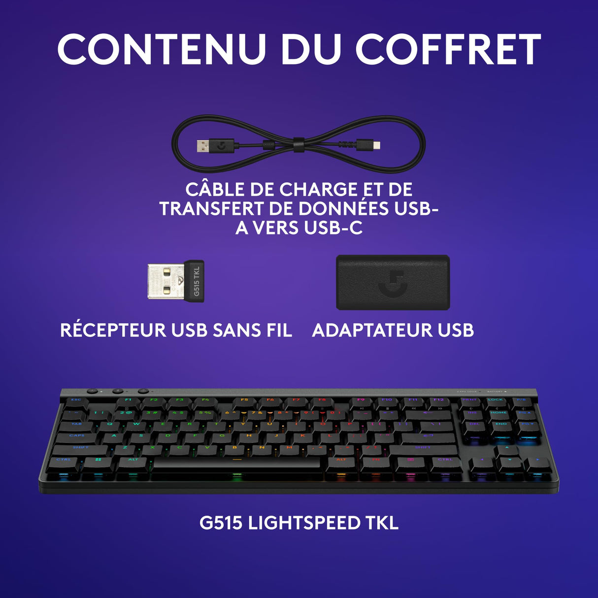 Logitech G G515 Lightspeed TKL - AZERTY