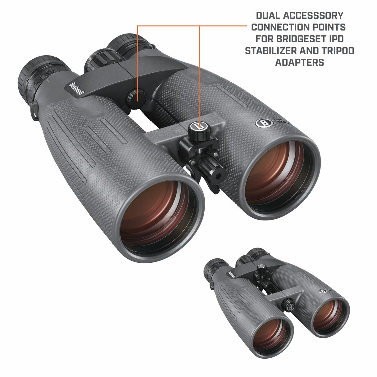Bushnell Match Pro - Prismáticos de 15 x 56 Pulgadas, retícula MRAD de Disparo de precisión, Cristal Transparente, Bloqueo de Puente Mantiene Tus binoculares en la Misma posición exacta