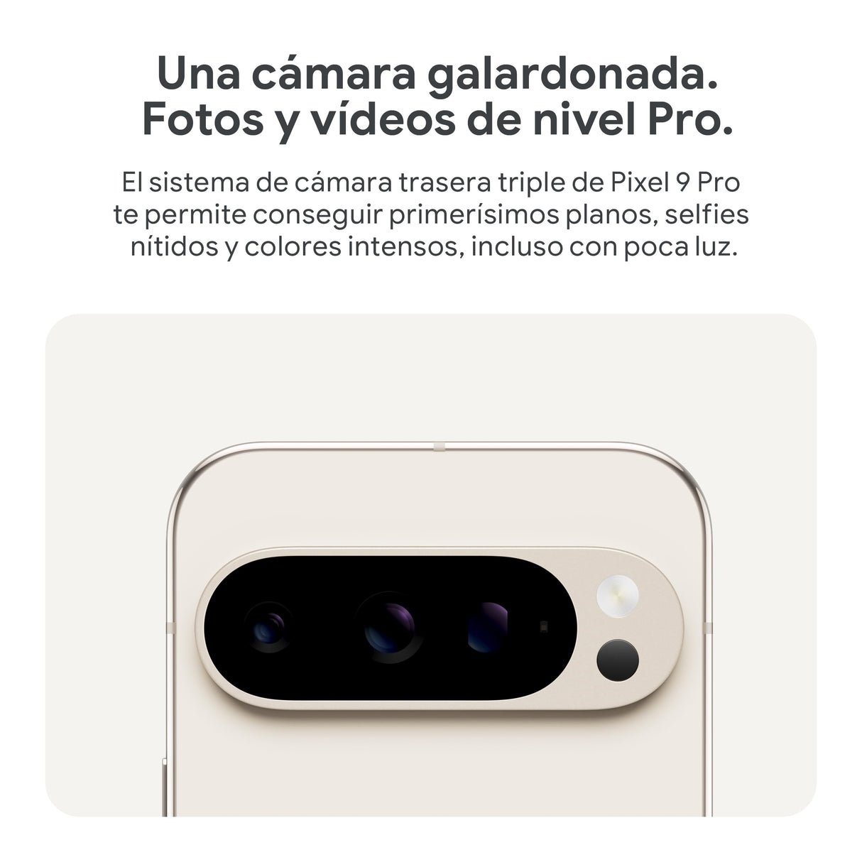 Google Pixel 9 Pro XL - Smartphone Android Desbloqueado con Gemini, Sistema de cámara Trasera Triple, batería con una autonomía de 24 Horas y Pantalla Super Actua de 6,8" - Porcelana, 512GB