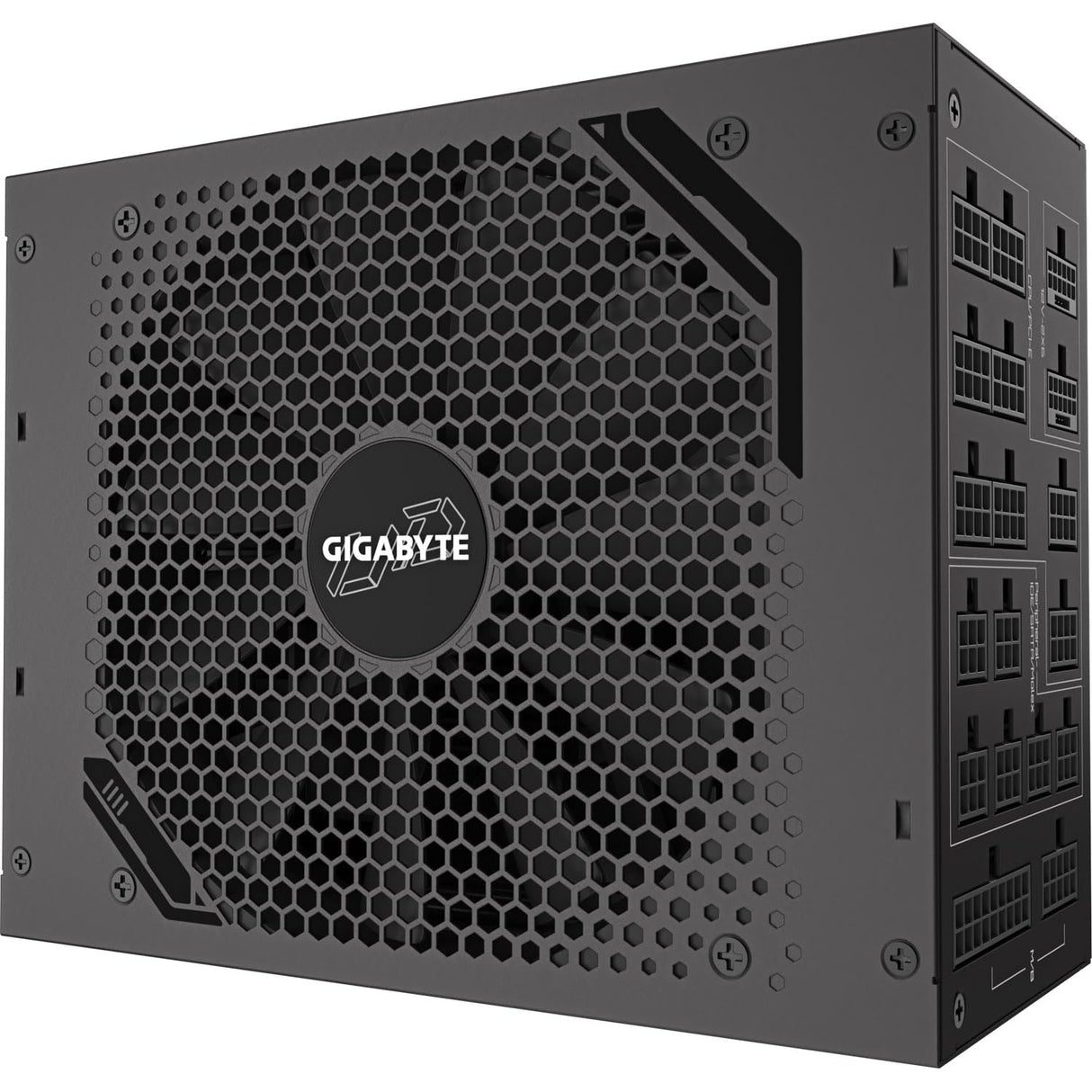 GIGABYTE UD1600PM PG5 AI Top Fuente de Alimentación - PCIe 5.0, 80 Plus Platinum, Diseño Totalmente Modular, Ventilador de 120 mm, Compatible con ATX 3.1, Enchufe EU