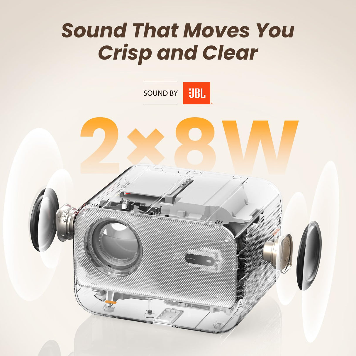 YABER Proyector Portátil 4K Full HD 1080P Nativo con Sonido JBL & Enfoque Automático 1s, WiFi 6 Bluetooth, para Cine en Casa/Exterior Compatible con Móvil/iOS/Android/TV Stick/PS5/HDMI