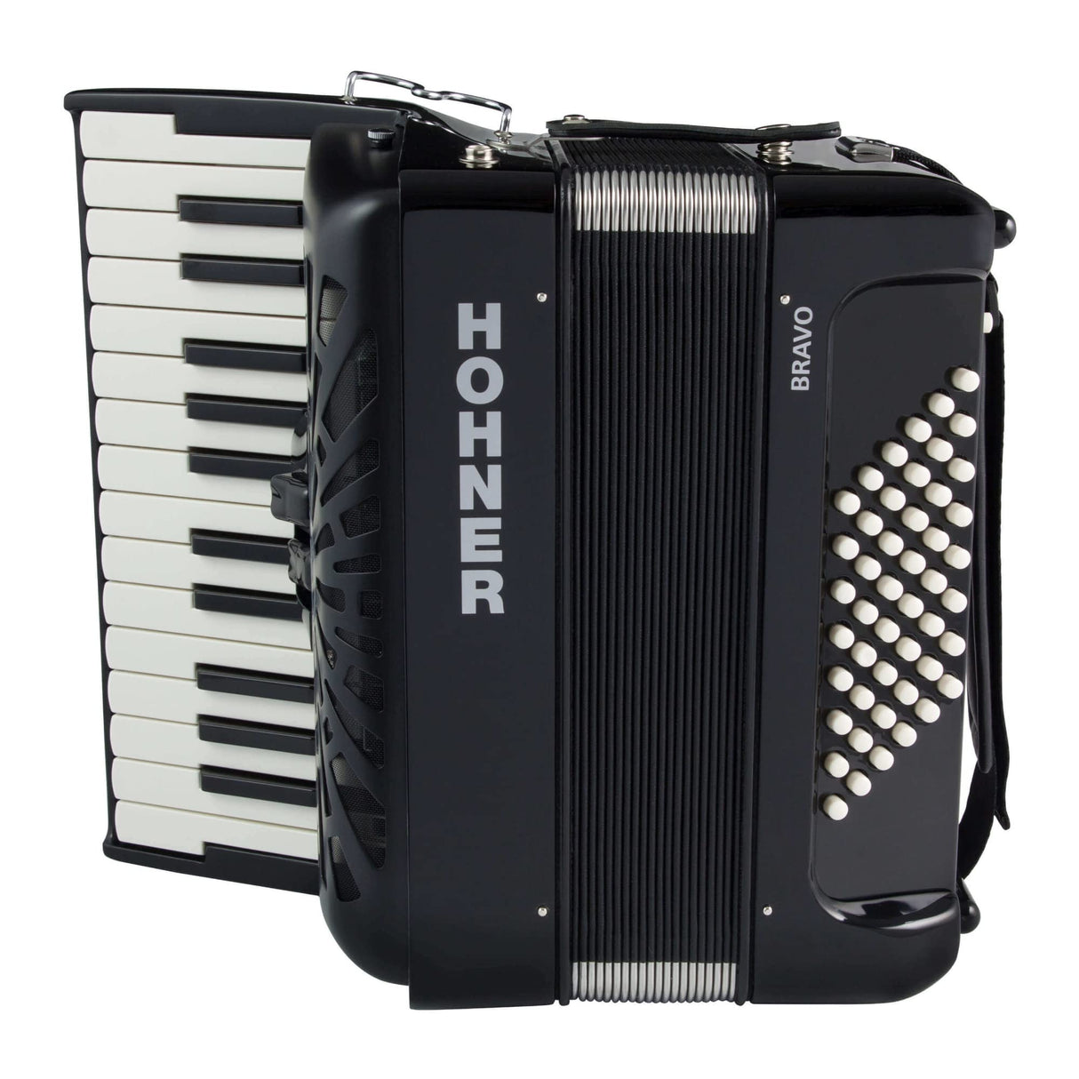 HOHNER BRAVO II 48 NEGRO A16522 SILENTKEY