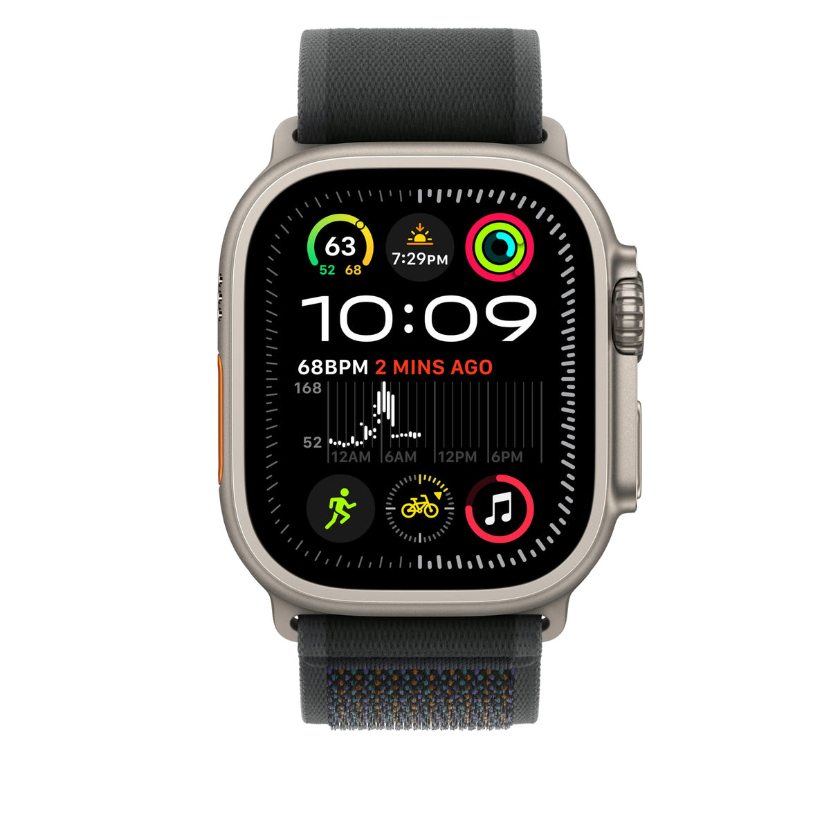 Apple Watch Band - Correa Loop Trail - 49 mm - Negro - Talla S/M