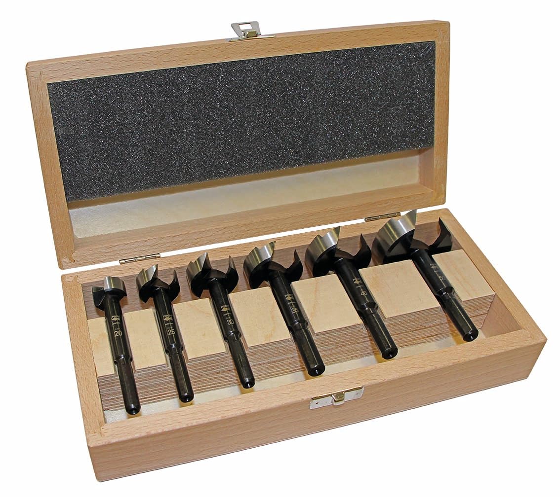 Punta Black Shark Pro Forstner Volumen de suministro: 6 uds. Casete con Ø 20-25-30-35-40-50 mm.