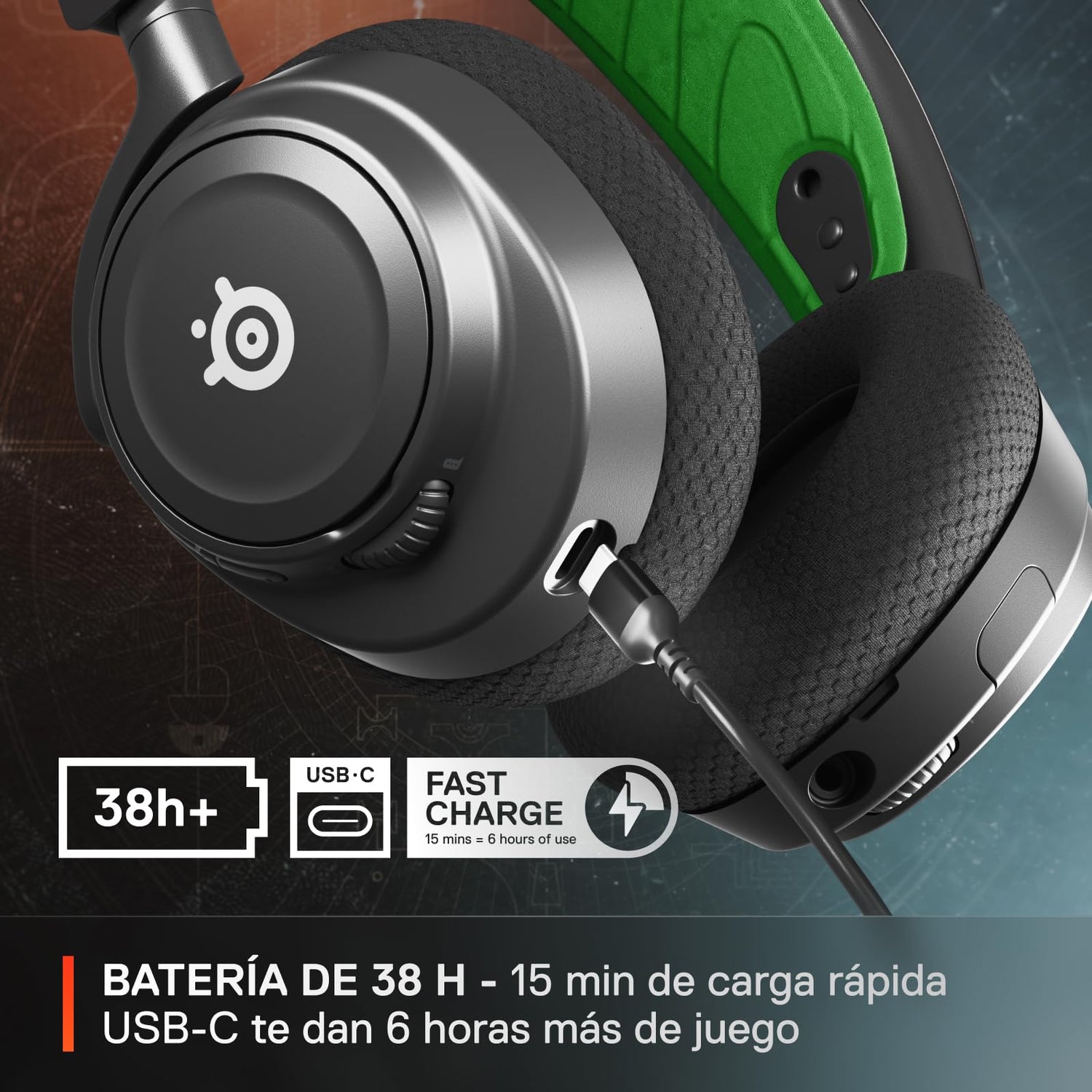 Steelseries Arctis Nova 7X Wireless Auriculares - Destiny 2 Final Shape Edition - Objetos - 2,4GHz + Bluetooth - Batería USB-C - Xbox, PC, PS
