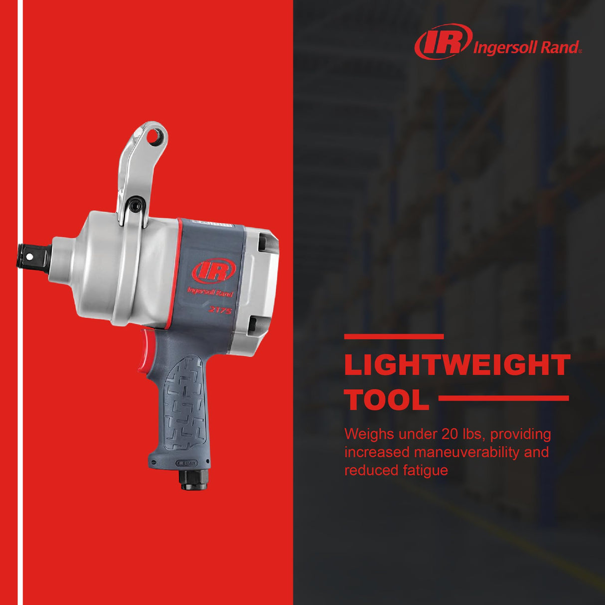 Llave de impacto con empuñadura de pistola de 1" 2175MAX de Ingersoll Rand