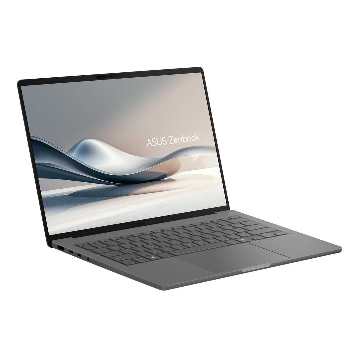 ASUS Zenbook A14 OLED UX3407QA-QD349W Copilot+ PC - Ordenador Portátil 14" WUXGA (Qualcomm Snapdragon X1-26-100, 16GB RAM, 1TB SSD, Qualcomm Adreno GPU, Win 11 Home) Gris Islandés – Tec. QWERTY ESP