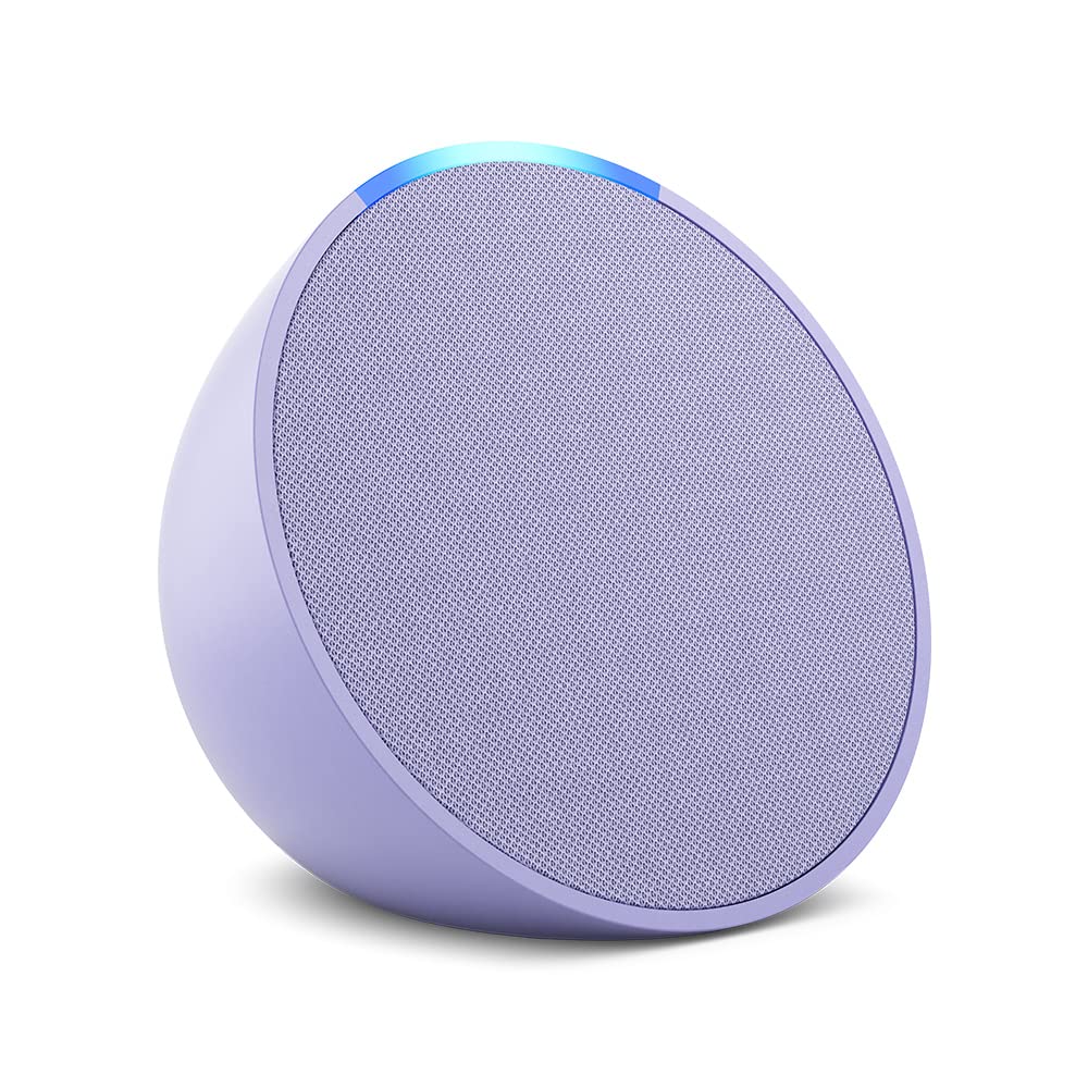 Echo Pop (Última generación) | Altavoz inteligente Bluetooth con Alexa de sonido potente y compacto | Lavanda