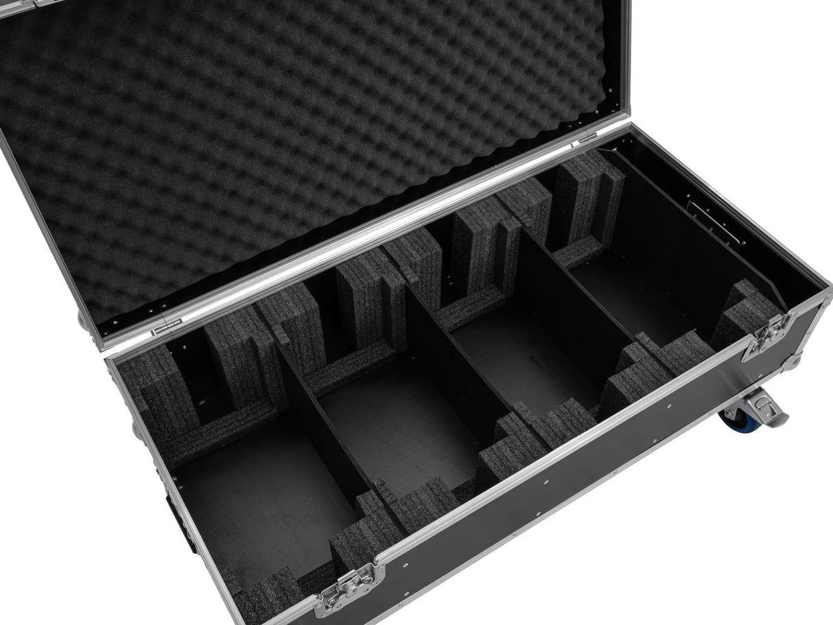 Roadinger - Flightcase 4 x PLL-576 CW/WW con ruedas