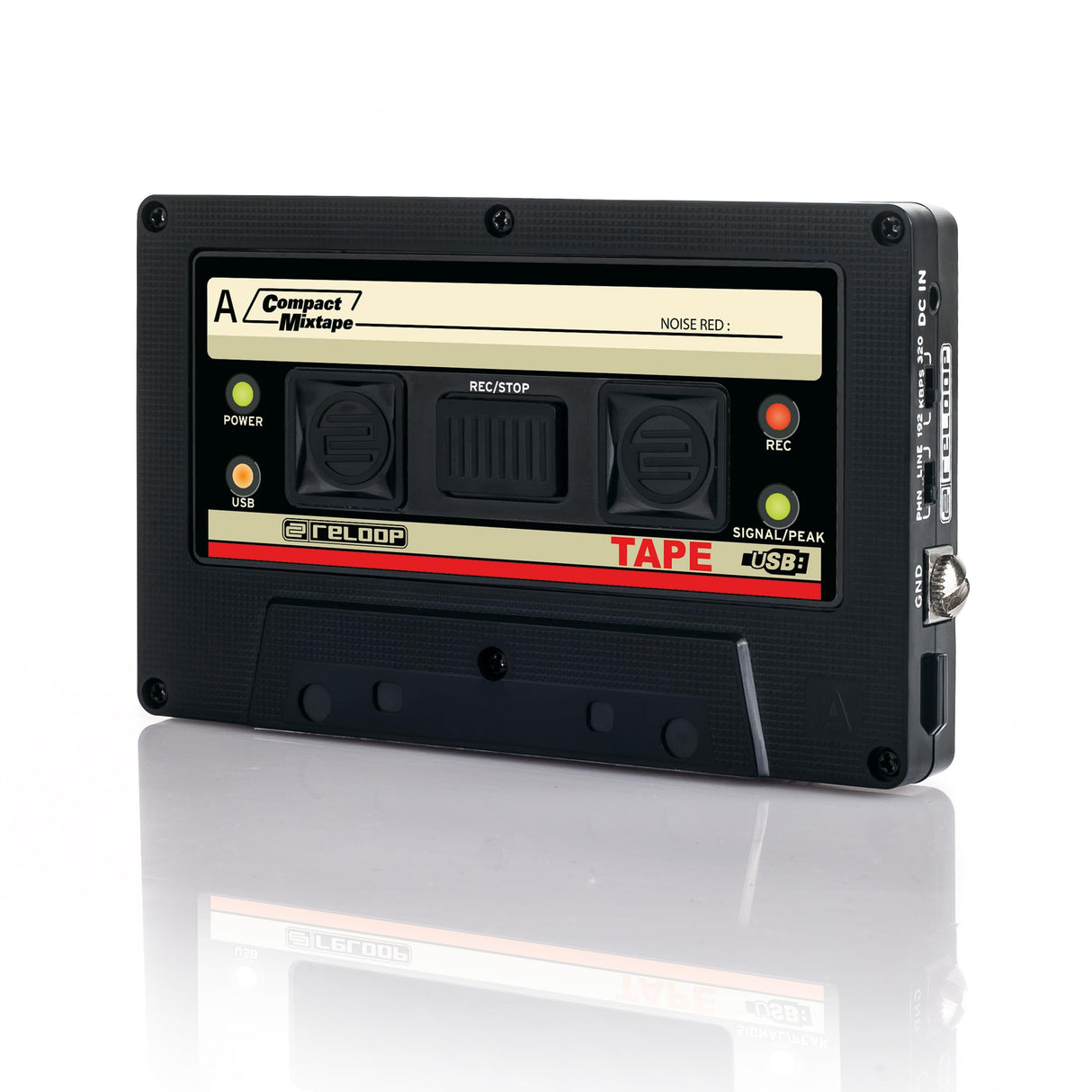 Reloop Tape - Grabadora de mezclas USB con aspecto de cinta retro
