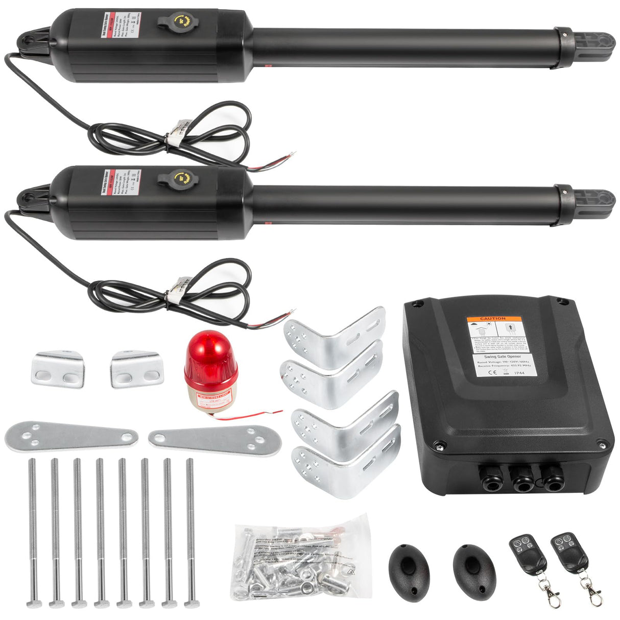 VEVOR Abridor Automático de Puerta Batiente Doble Largo de 18 pies Abridor de Puerta Automátio 880 libras con Control Remoto Empujar/Tirar Para Abrir Abridor de Puerta Batiente Doble 16 mm/s