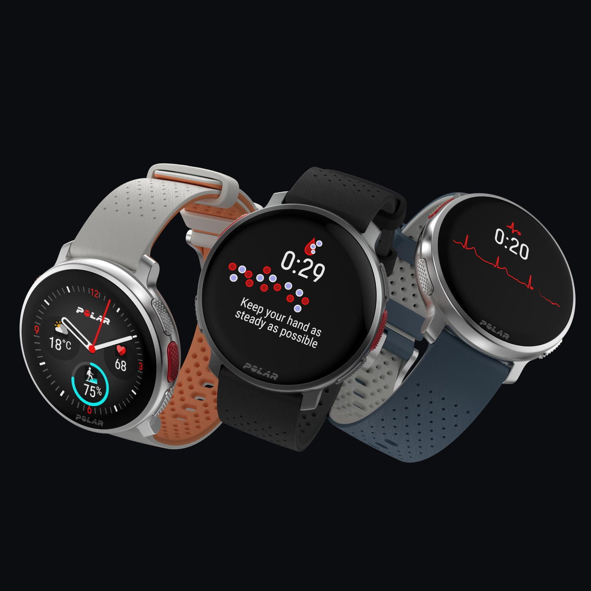 Polar Vantage V3, reloj deportivo con GPS, monitor de frecuencia cardíaca avanzado, duración de la batería ampliada, smartwatch para hombre y mujer, mapas offline, running, triatlón, S-L, Negro