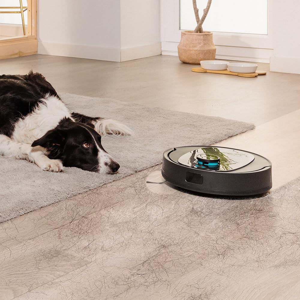 Cecotec Robot Aspirador y Base Autovaciado Conga 7690 Immortal MAX Home M, Navegación Laser, Succión 5000 Pa, hasta 220min Autonomía, Base, 2,5L, Control App, 4en1 Barre, aspira, friega y Pasa mopa