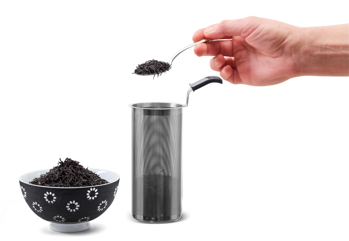 Riviera&bar – Tetera de temperatura ajustable JAIPUR Zen – Cristal templado y acero inoxidable – Ideal para infusiones, tés verdes, negros, Oolongs – 1,2 L, 22 x 25,5 x 21 cm