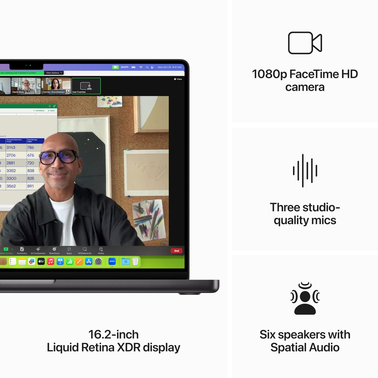 Apple 2023 MacBook Pro (de 16 Pulgadas, Chip M3 MAX de Apple con CPU de dieciséis núcleos y GPU de Cuarenta núcleos, 48GB Memoria unificada, 1 TB) Teclado portugués - Plata