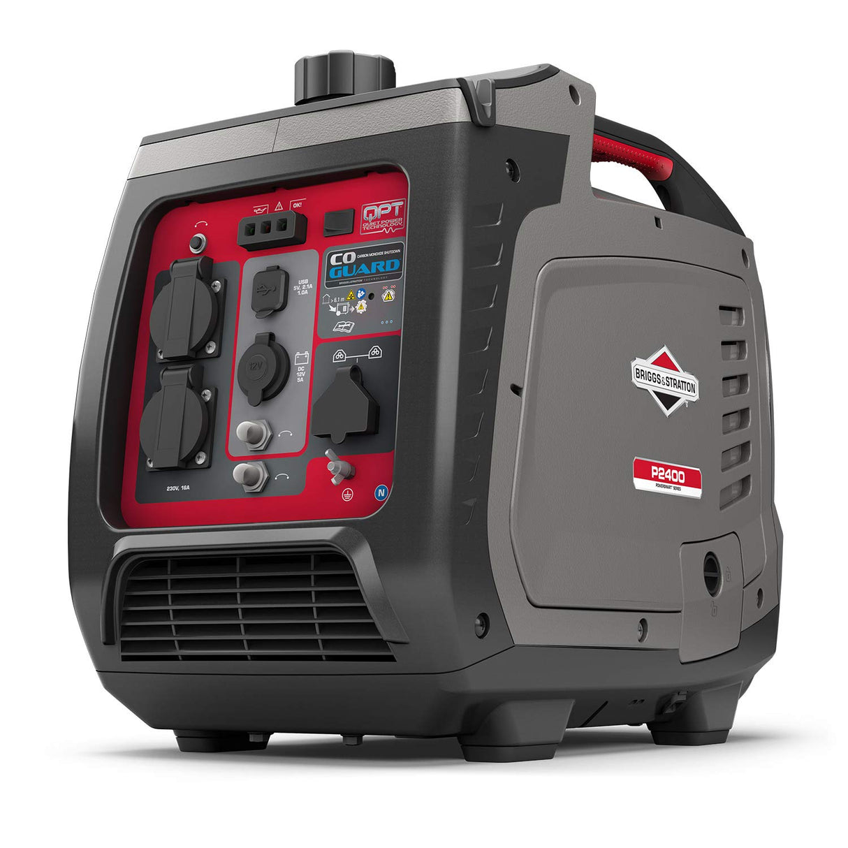 Briggs & Stratton Generador Portátil Inverter PowerSmart Series P2400, 2400 Watt/1800 Watt es Potencia Limpia, Ultra silencioso y Ligero, W